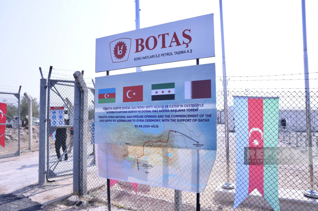 Azərbaycan qazının Türkiyə üzərindən Suriyaya ixracına start verildi (YENİLƏNİB)